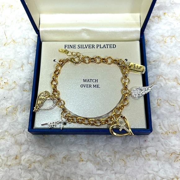 Gratitude & Grace bracelet Watch Over Me Fine Silver  Plated - Picture 3 of 5